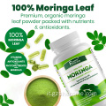 Moringa oleifera Completa capsule di foglie di Moringa senza glutine